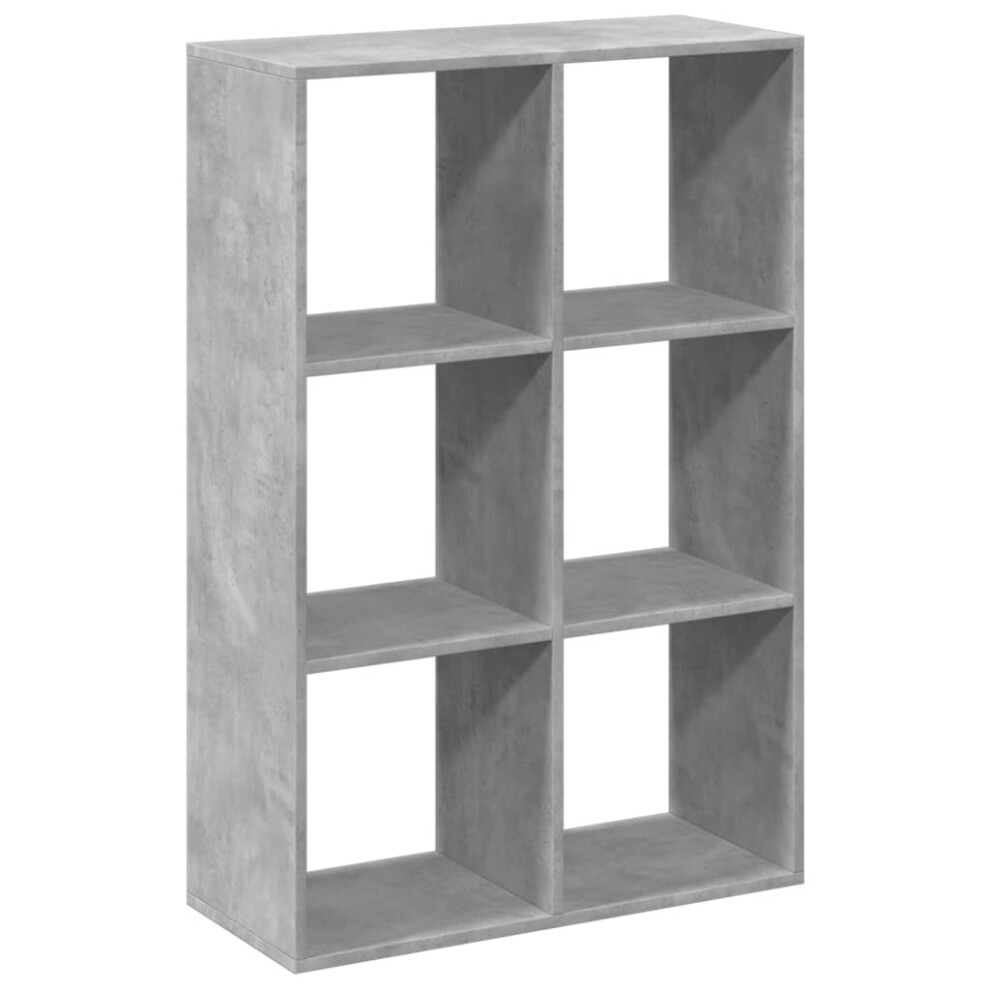 (concrete grey, 69.5 x 29 x 103.5 cm) vidaXL Room Divider Bookcase Book Rack Bookshelf Engineered Wood