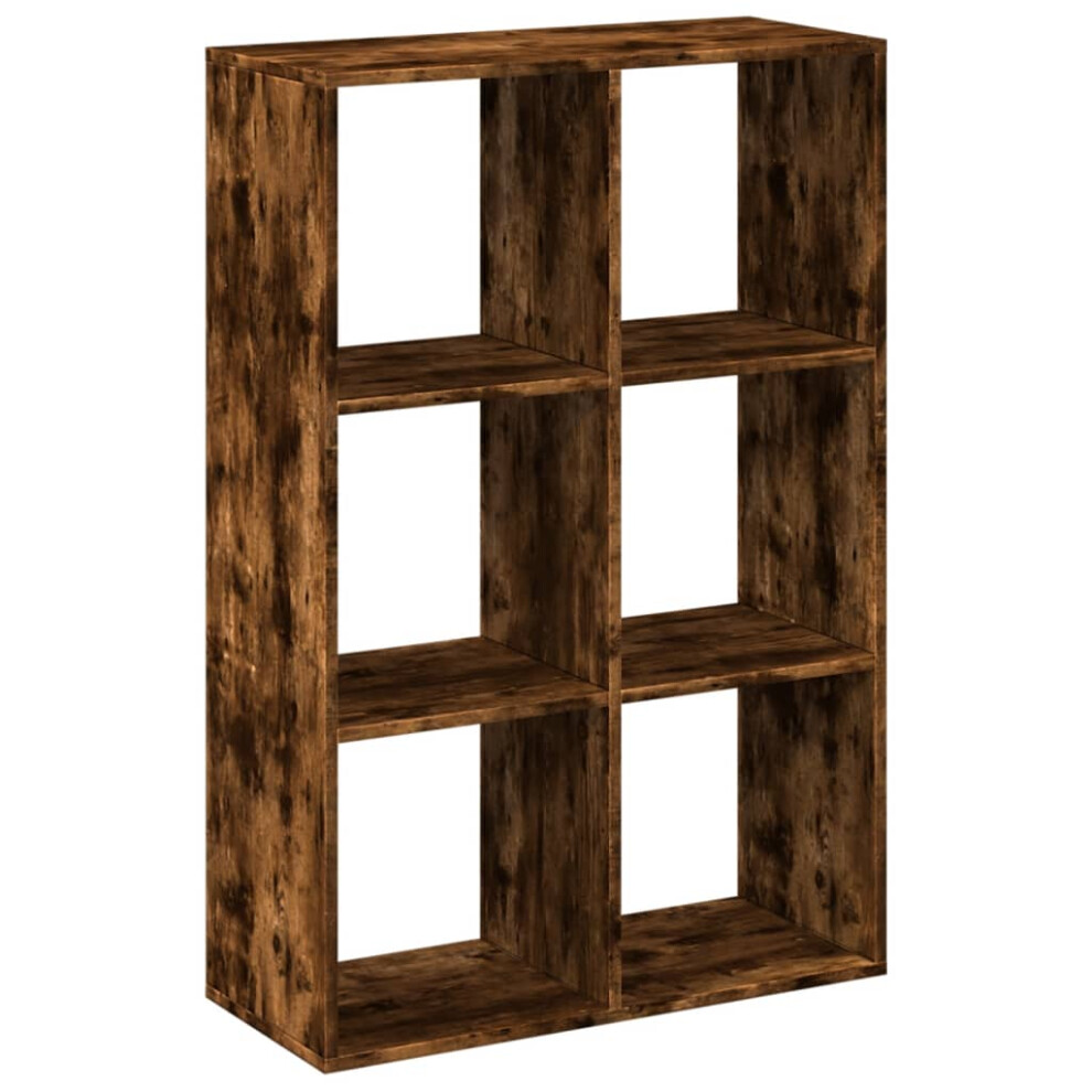 (smoked oak, 69.5 x 29 x 103.5 cm) vidaXL Room Divider Bookcase Book Rack Bookshelf Engineered Wood