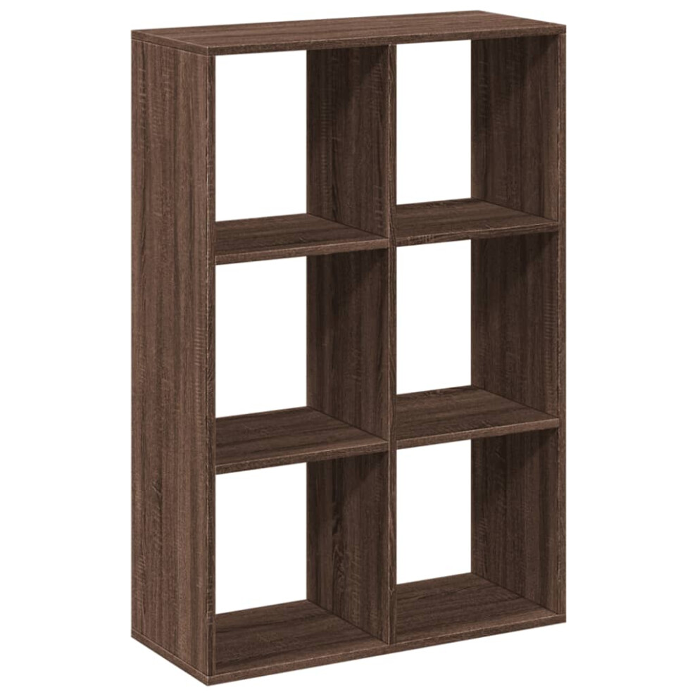 (brown oak, 69.5 x 29 x 103.5 cm) vidaXL Room Divider Bookcase Book Rack Bookshelf Engineered Wood