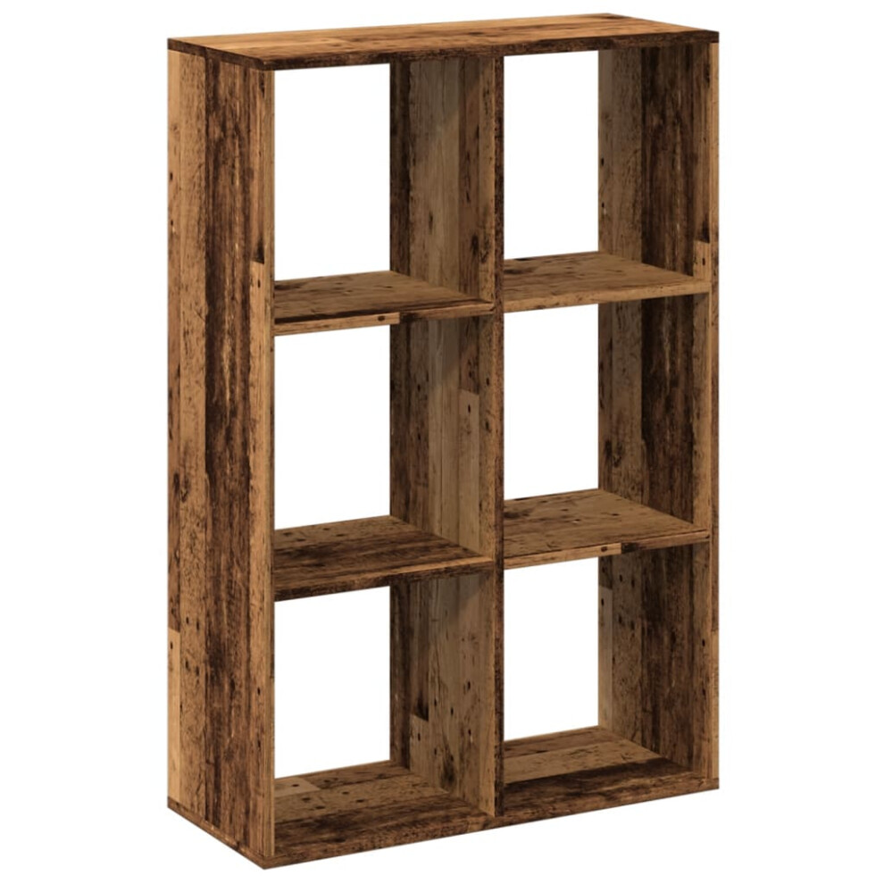 (old wood, 69.5 x 29 x 103.5 cm) vidaXL Room Divider Bookcase Book Rack Bookshelf Engineered Wood