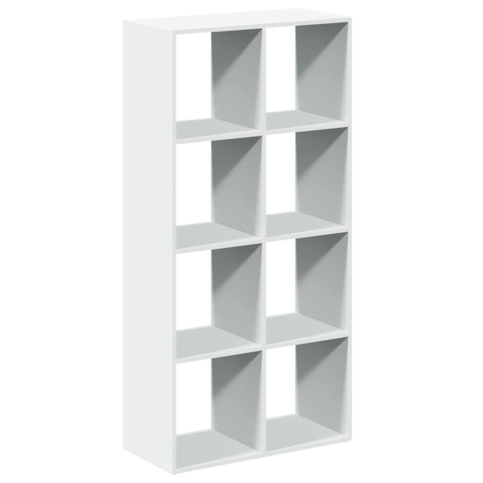 Vidaxl (White, 69.5 X 29 X 137.5 Cm) Room Divider Bookcase Book Rack Bookshelf Engineered Wood