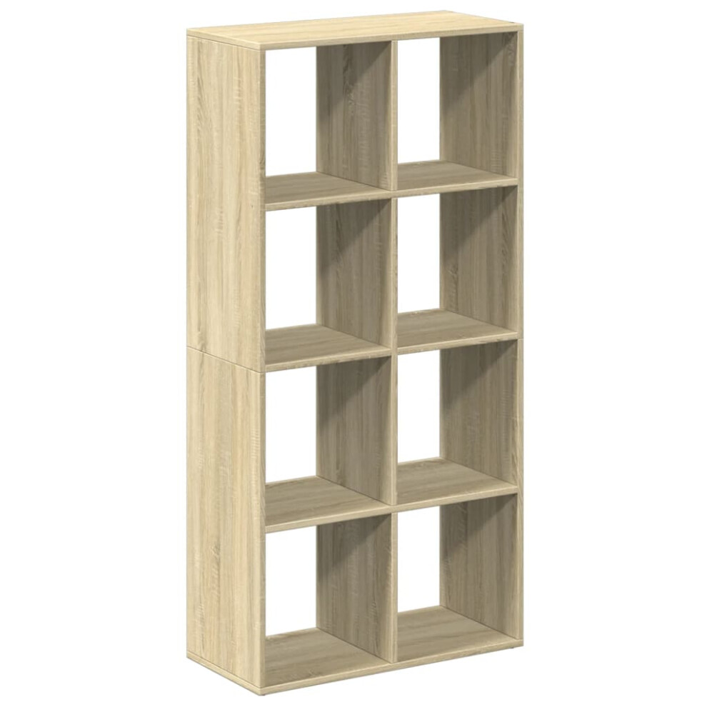 Vidaxl (Sonoma Oak, 69.5 X 29 X 137.5 Cm) Room Divider Bookcase Book Rack Bookshelf Engineered Wood