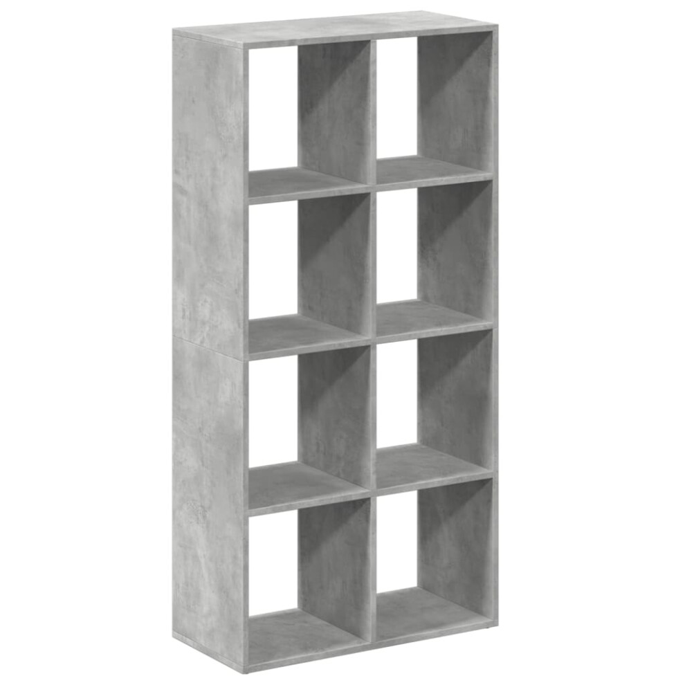 (concrete grey, 69.5 x 29 x 137.5 cm) vidaXL Room Divider Bookcase Book Rack Bookshelf Engineered Wood