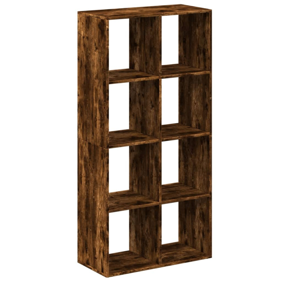 (smoked oak, 69.5 x 29 x 137.5 cm) vidaXL Room Divider Bookcase Book Rack Bookshelf Engineered Wood