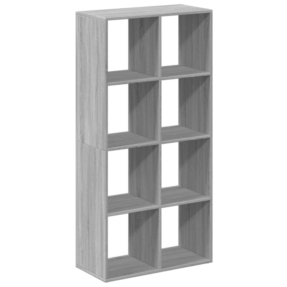 (grey sonoma, 69.5 x 29 x 137.5 cm) vidaXL Room Divider Bookcase Book Rack Bookshelf Engineered Wood