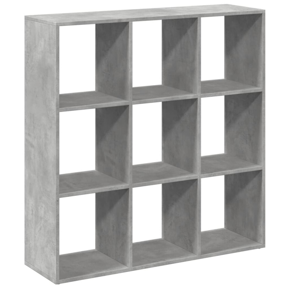 (concrete grey, 102 x 29 x 103.5 cm) vidaXL Room Divider Bookcase Book Rack Bookshelf Engineered Wood