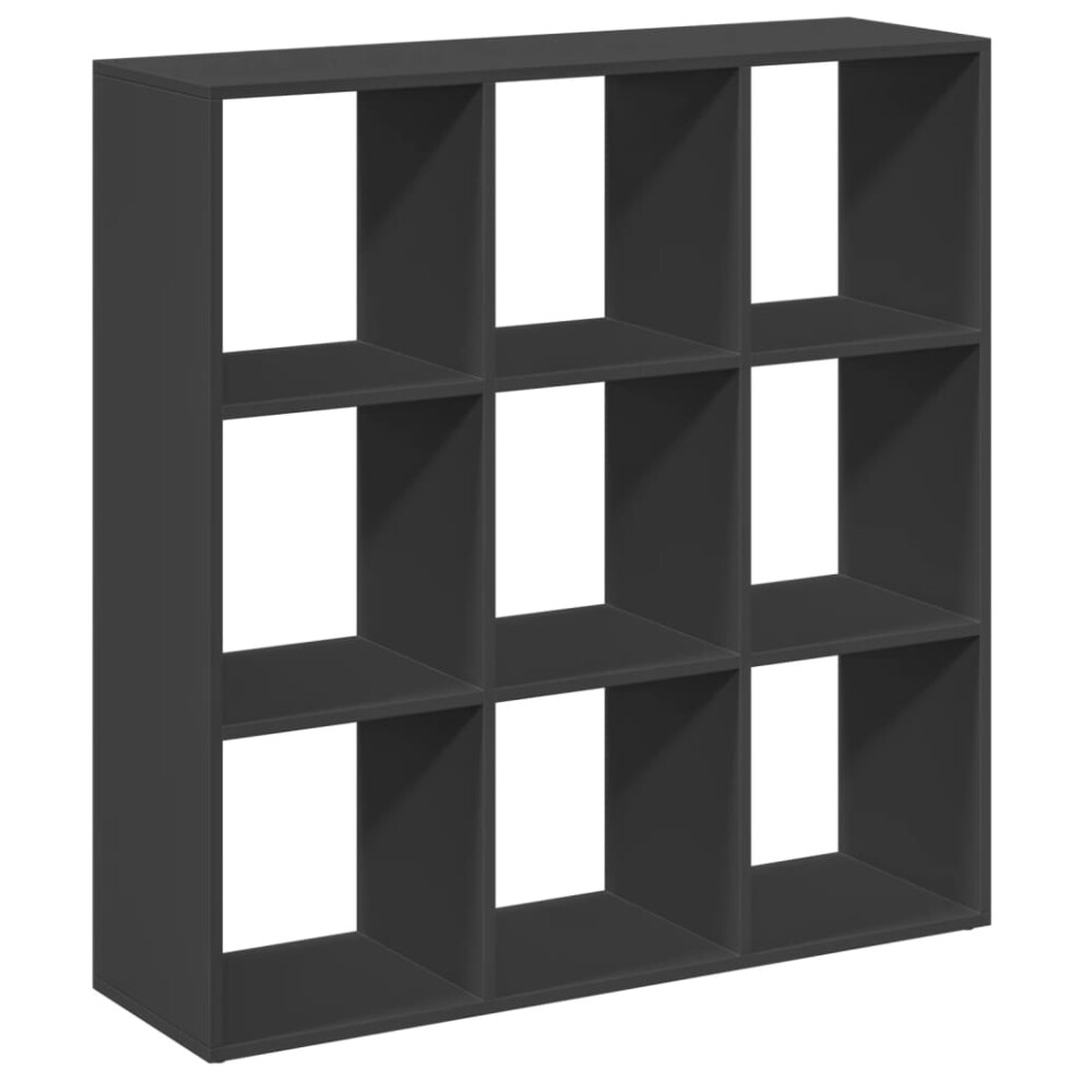 (black, 102 x 29 x 103.5 cm) vidaXL Room Divider Bookcase Book Rack Bookshelf Engineered Wood