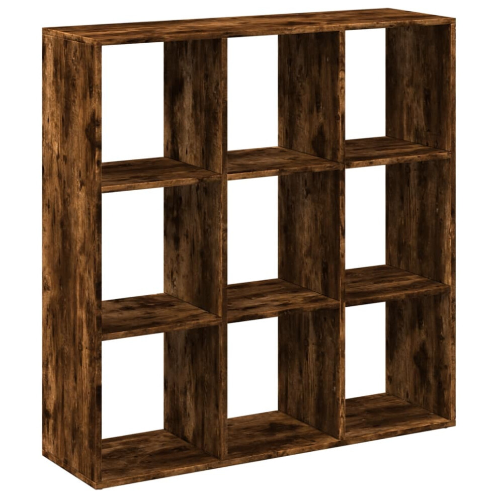 (smoked oak, 102 x 29 x 103.5 cm) vidaXL Room Divider Bookcase Book Rack Bookshelf Engineered Wood