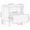 VidaXL (1 pcs) vidaXL Bed Cabinet Nightstand Bed Side Table Solid 4