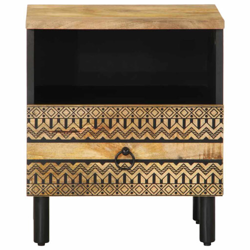 VidaXL (1 pcs) vidaXL Bed Cabinet Nightstand Bed Side Table Solid 2