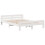 VidaXL (white, 150 x 200 cm) vidaXL Bed frame without Mattress Bed Wax Solid Wood Pine 5