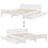 VidaXL (white, 150 x 200 cm) vidaXL Bed frame without Mattress Bed Wax Solid Wood Pine 9