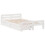 VidaXL (white, 135 x 190 cm) vidaXL Bed frame without Mattress Bed Wax Solid Wood Pine 3
