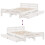 VidaXL (white, 135 x 190 cm) vidaXL Bed frame without Mattress Bed Wax Solid Wood Pine 8