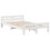 VidaXL (white, 135 x 190 cm) vidaXL Bed frame without Mattress Bed Wax Solid Wood Pine 5