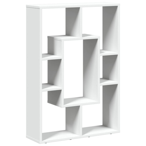 VidaXL (white) vidaXL Bookcase Bookshelf Rack Storage Cabinet Engineered Wood