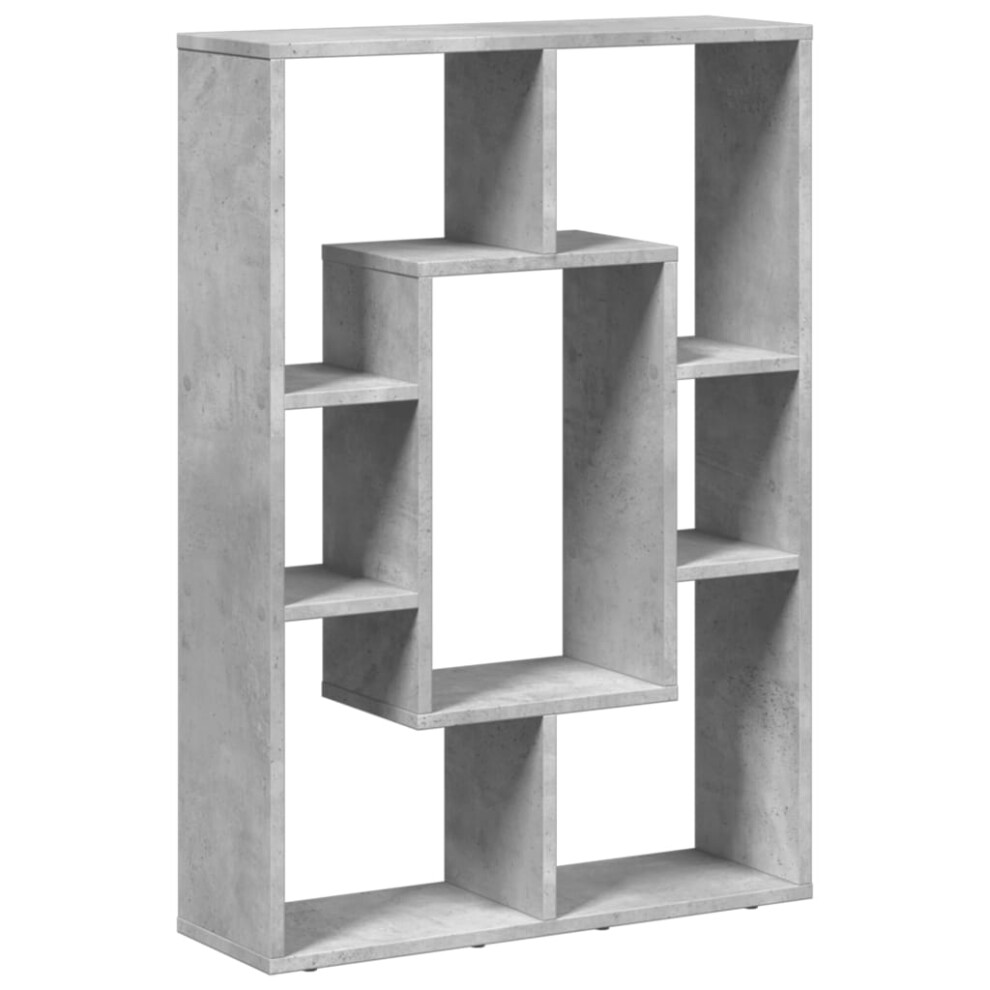 (concrete grey) vidaXL Bookcase Bookshelf Rack Storage Cabinet Engineered Wood