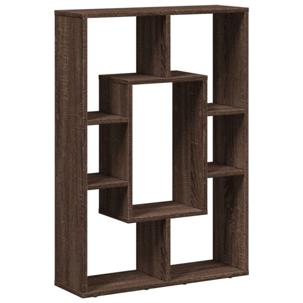 (brown oak) vidaXL Bookcase Bookshelf Rack Storage Cabinet Engineered Wood