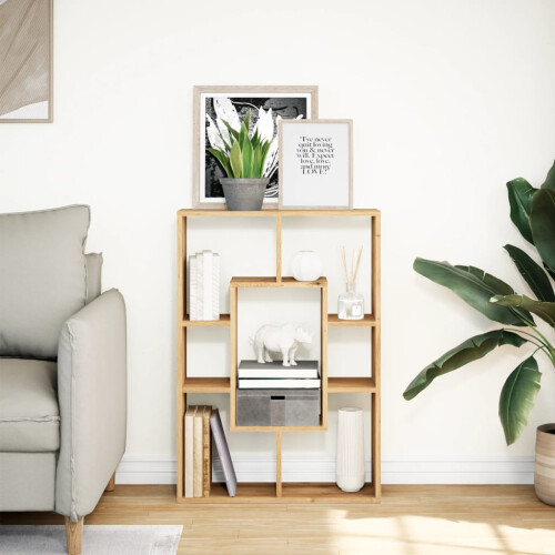 VidaXL (artisan oak) vidaXL Bookcase Bookshelf Rack Storage Cabinet Engineered Wood 2