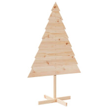 (150 cm) vidaXL Wooden Christmas Tree for Decoration Assemble Christmas Tree Solid Wood