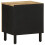 VidaXL (1 pcs) vidaXL Bed Cabinets Nightstand Bed Side Table Black Solid Rough Wood Mango 5