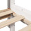 VidaXL (white, 150 x 200 cm) vidaXL Bookcase Bed without Mattress Bed Solid Wood Pine 10