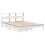 VidaXL (white, 150 x 200 cm) vidaXL Bookcase Bed without Mattress Bed Solid Wood Pine 3