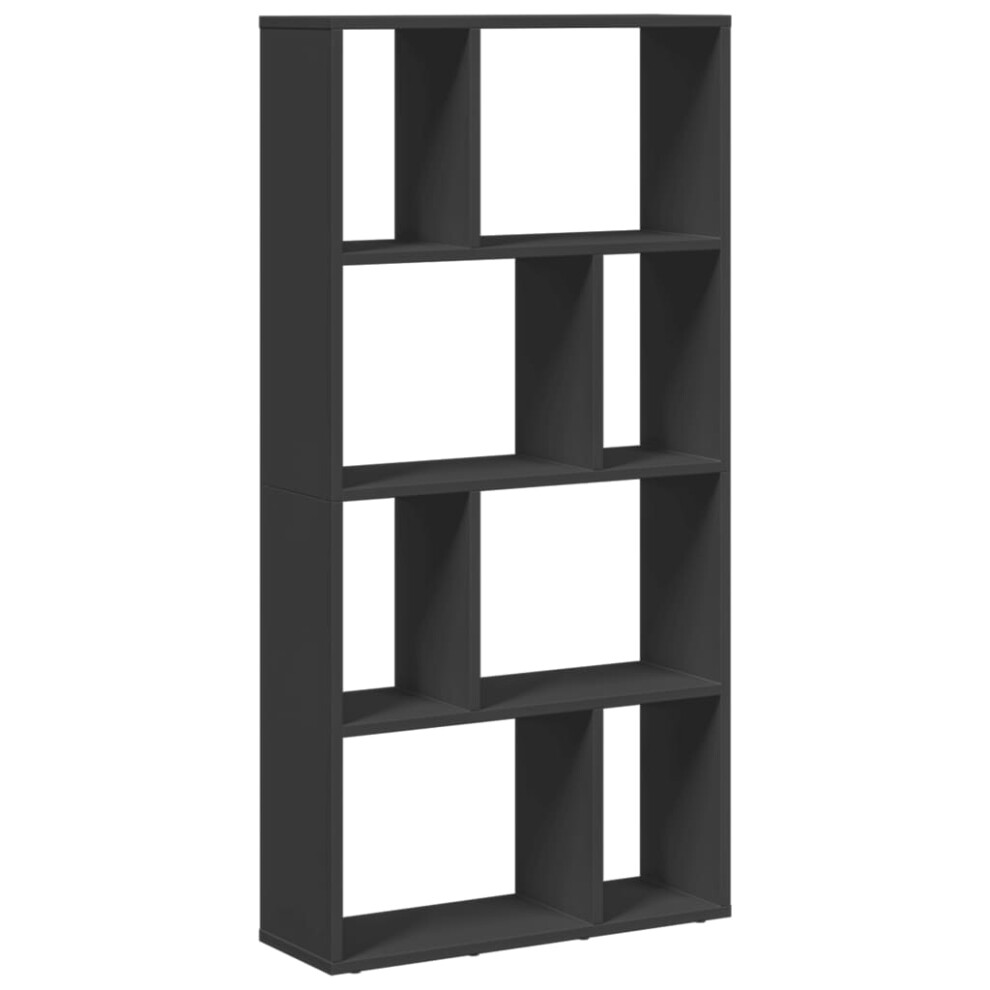 (black, 60 x 20 x 120 cm) vidaXL Bookcase Bookshelf Storage Cabinet Book Stand Book Rack Engineered Wood