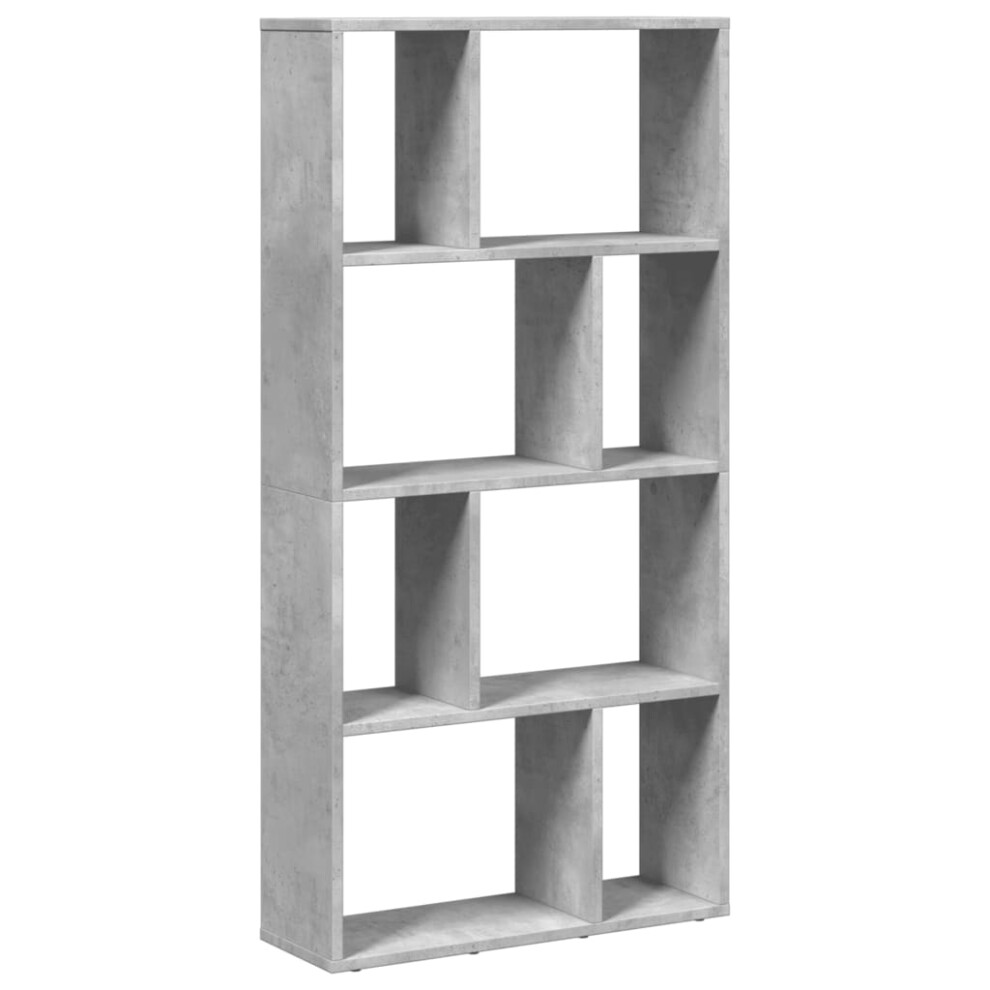 (concrete grey, 60 x 20 x 120 cm) vidaXL Bookcase Bookshelf Storage Cabinet Book Stand Book Rack Engineered Wood