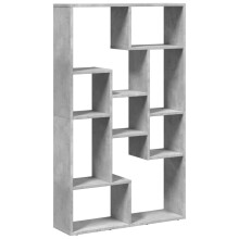 vidaXL Bookcase Bookshelf Rack Storage Cabinet Concrete Grey Engineered Wood