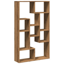 vidaXL Bookcase Bookshelf Rack Storage Cabinet Artisian Oak Engineered Wood
