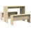 VidaXL (sonoma oak) vidaXL Dining Table and Bench Set 3 Piece Dinner Table Set Engineered Wood 6