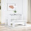 VidaXL (white) vidaXL Dining Table and Bench Set 3 Piece Dinner Table Set Engineered Wood 3