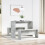 VidaXL (concrete grey) vidaXL Dining Table and Bench Set 3 Piece Dinner Table Set Engineered Wood 3