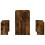 VidaXL (smoked oak) vidaXL Dining Table and Bench Set 3 Piece Dinner Table Set Engineered Wood 5