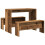 VidaXL (old wood) vidaXL Dining Table and Bench Set 3 Piece Dinner Table Set Engineered Wood 6