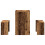 VidaXL (old wood) vidaXL Dining Table and Bench Set 3 Piece Dinner Table Set Engineered Wood 5