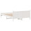 VidaXL (white, 150 x 200 cm) vidaXL Bed Frame without Mattress Bed Base Bedstead Solid Wood Pine 6