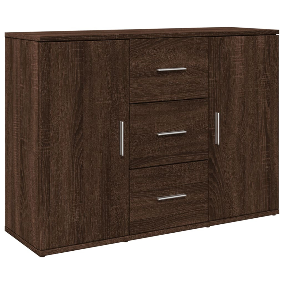 (brown oak) vidaXL Sideboard Storage Cupboard Cabinet Highboard Engineered Wood