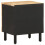 VidaXL (1 pcs) vidaXL Bed Cabinets Nightstand Bed Table Solid Rough Wood 5