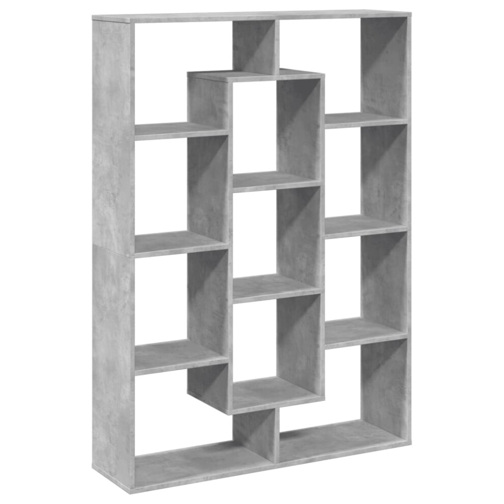 Vidaxl (Concrete Grey, 102 X 29 X 143 Cm) Book Cabinet Bookcase Storage Shelf Bookshelf Book Rack Engineered Wood