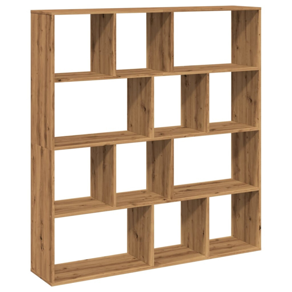 Vidaxl (Artisian Oak, 132 X 29 X 141.5 Cm) Book Cabinet Bookcase Storage Shelf Bookshelf Book Rack Engineered Wood