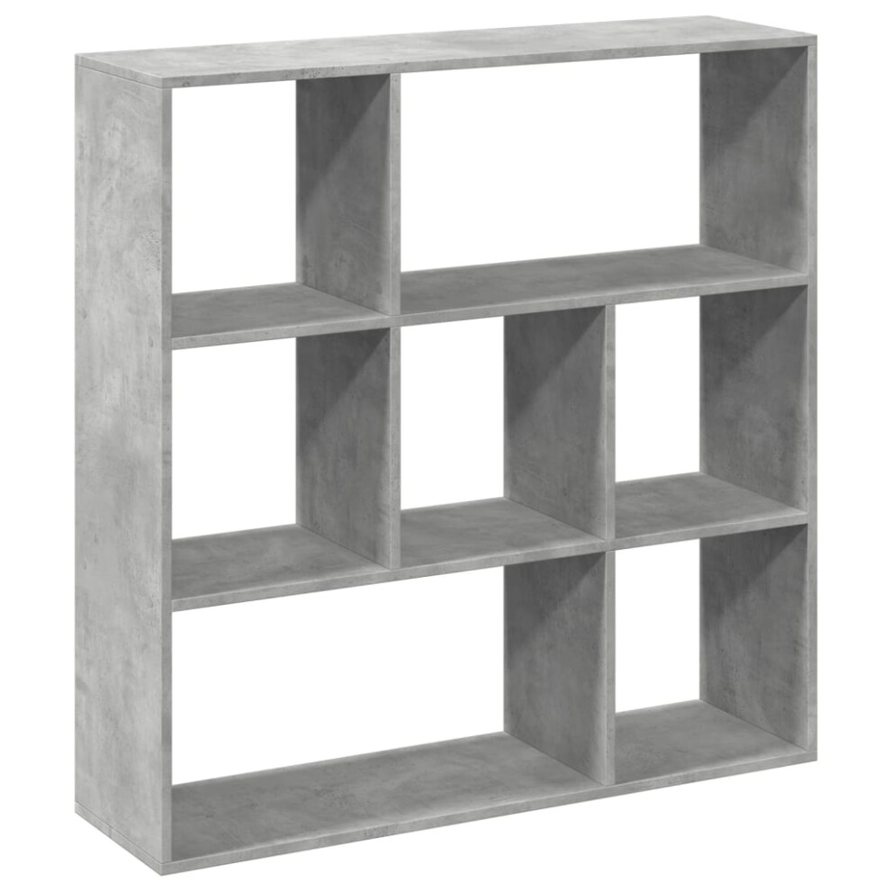 (concrete grey, 102 x 29 x 103.5 cm) vidaXL Book Cabinet Bookcase Storage Shelf Bookshelf Book Rack Engineered Wood