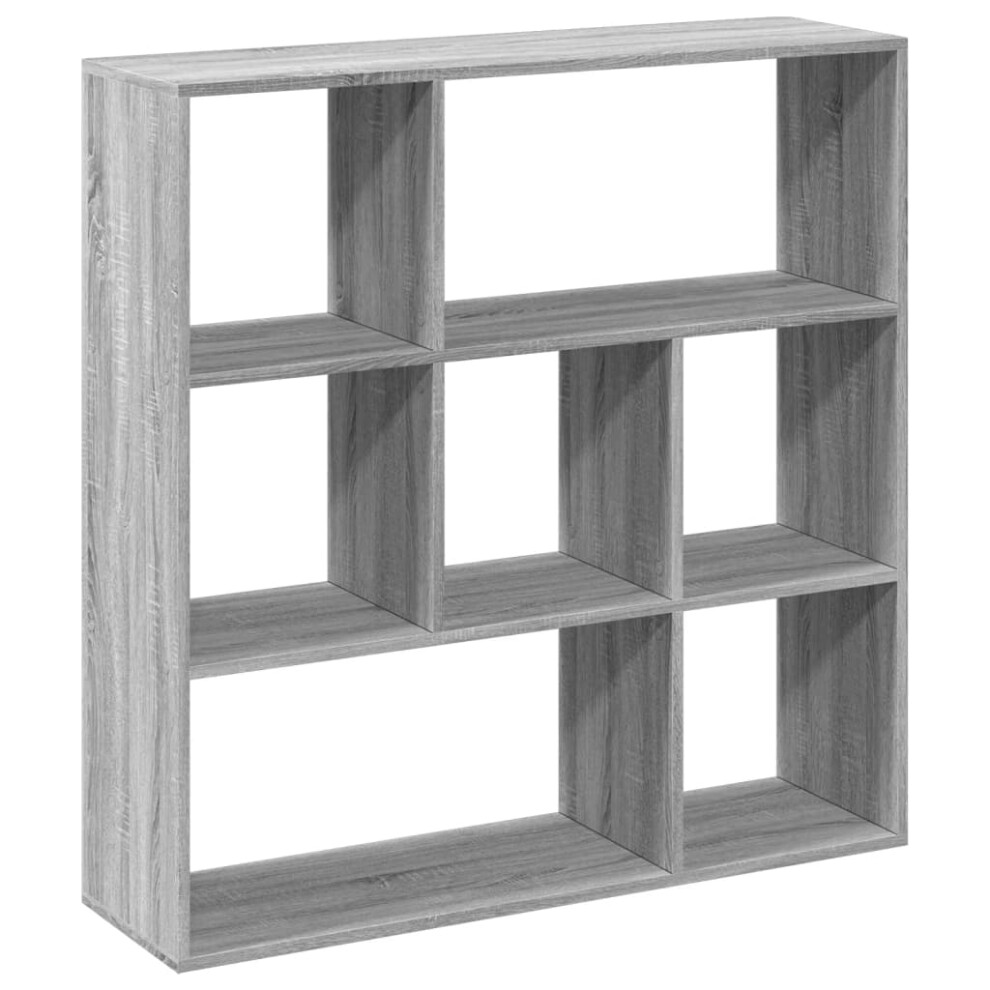 (grey sonoma, 102 x 29 x 103.5 cm) vidaXL Book Cabinet Bookcase Storage Shelf Bookshelf Book Rack Engineered Wood