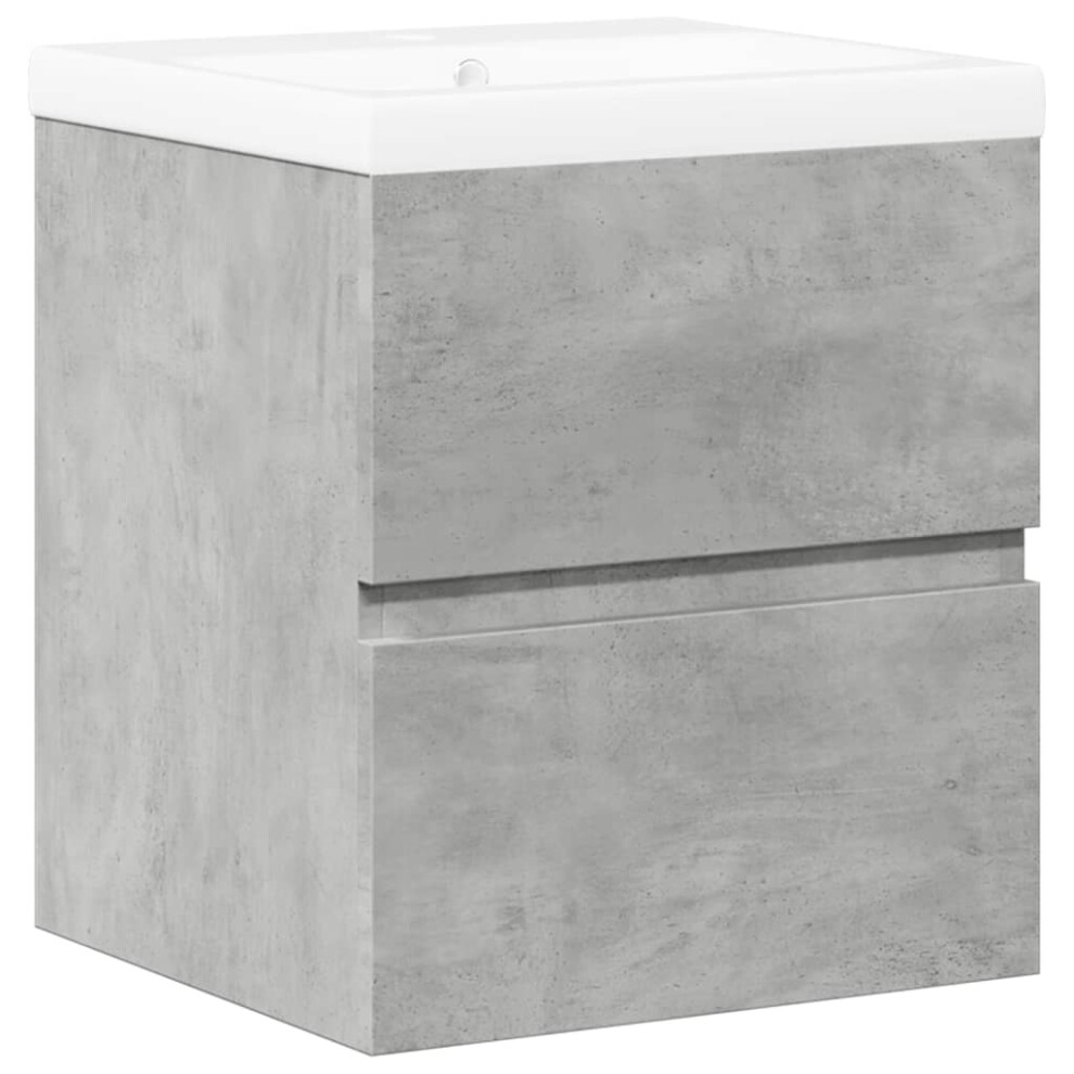 Vidaxl (Concrete 41 X 38.5 X 45 Cm) Bathroom Furniture Set Cabinet Engineered Wood Grey