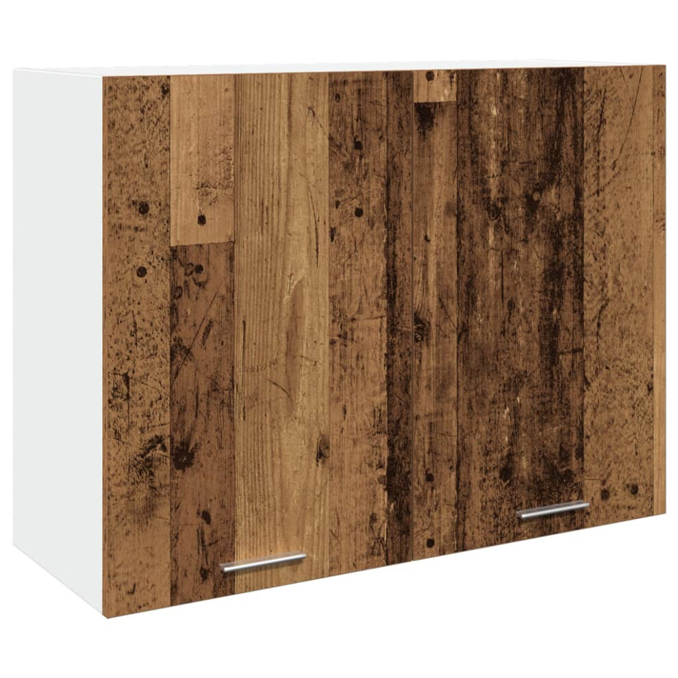 Vidaxl Hanging Cabinet Storage Cupboard Side Cabinet Old Wood Engineered Wood