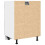 VidaXL vidaXL Drawer Bottom Cabinet Kitchen Cabinet Concrete Grey Engineered Wood 4