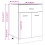 VidaXL vidaXL Drawer Bottom Cabinet Kitchen Cabinet Concrete Grey Engineered Wood 8