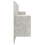 VidaXL vidaXL Bed Headboard with Cabinets Concrete Grey Engineered Wood Bed Header 5