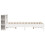 VidaXL (white, 150 x 200cm) vidaXL Bookcase Bed without Mattress Wax Solid Wood Pine 5